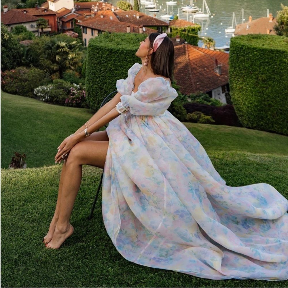 Selkie Sweetcorn Puff Pastel Ball Gown